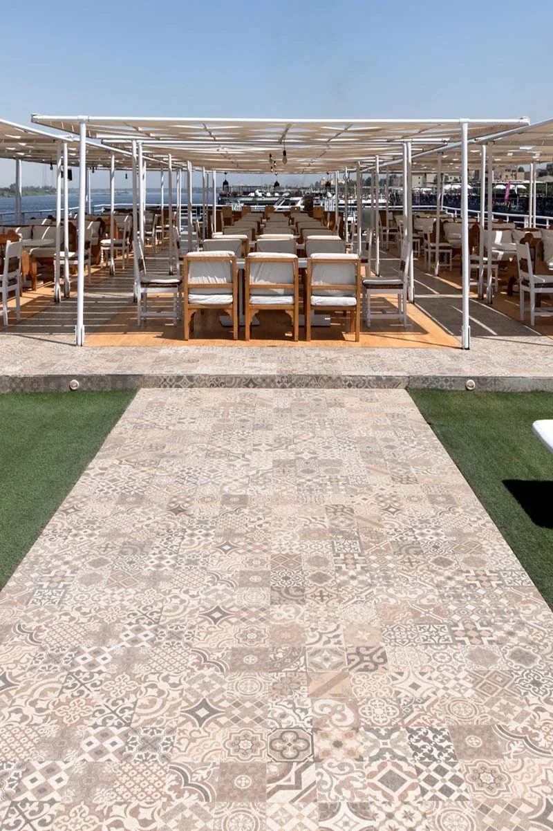 Sun deck of the Kahila Nile Cruise Nile cruise